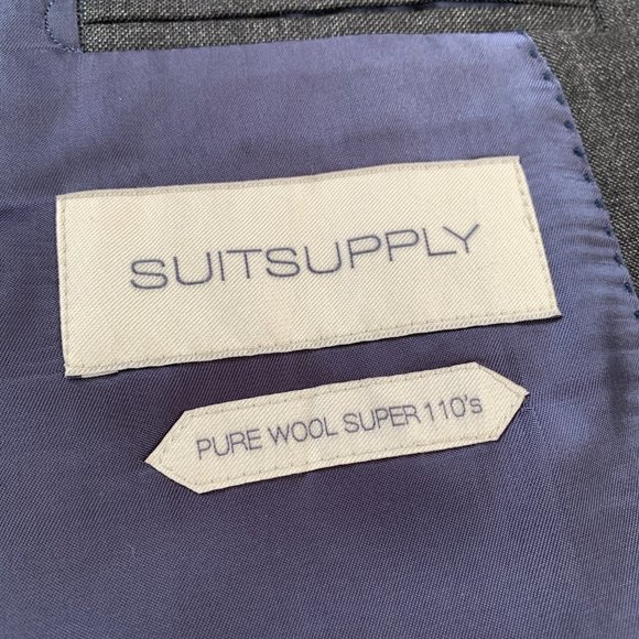 Suitsupply Men's Gray 2 Button Sport Coat Jacket Sz 38S - Picture 8 of 10